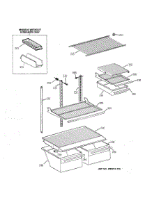 04 - Shelf Parts parts for Ge Refrigerator TBX18SIBKRAA from AppliancePartsPros.com