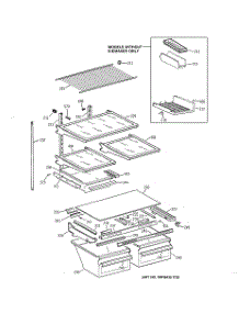 04 - Shelf Parts parts for Ge Refrigerator TBX19QABKRAA from AppliancePartsPros.com
