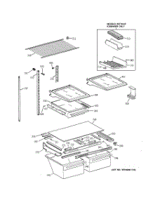 04 - Shelf Parts parts for Ge Refrigerator TBX19ZIBKRWW from AppliancePartsPros.com