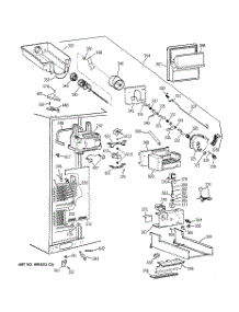 03 - Freezer Section parts for Ge Refrigerator TFG28PFCBBB from AppliancePartsPros.com