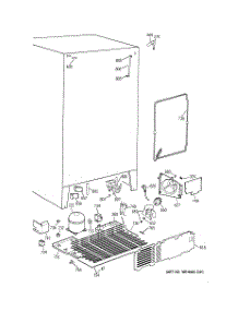 04 - Unit Parts parts for Ge Refrigerator TFG25JRAAWW from AppliancePartsPros.com