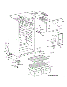 02 - Cabinet parts for Ge Refrigerator TBH16SSBERAA from AppliancePartsPros.com