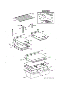 04 - Shelf Parts parts for Ge Refrigerator TBX18NIZQRWW from AppliancePartsPros.com