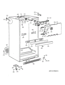 03 - Cabinet parts for Ge Refrigerator TBX21AABLRWW from AppliancePartsPros.com