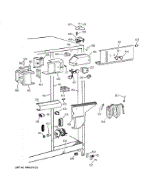 04 - Fresh Food Section parts for Ge Refrigerator TFG27PRAAWW from AppliancePartsPros.com