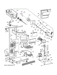 03 - Freezer Section parts for Ge Refrigerator TFG25PRAAWW from AppliancePartsPros.com