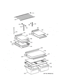 04 - Shelf Parts parts for Ge Refrigerator TBX18NIBLRWW from AppliancePartsPros.com