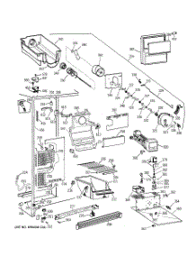 02 - Freezer Section parts for Ge Refrigerator MST25GRBAWW from AppliancePartsPros.com