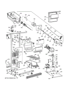 02 - Freezer Section parts for Ge Refrigerator MSK22GRBAAD from AppliancePartsPros.com