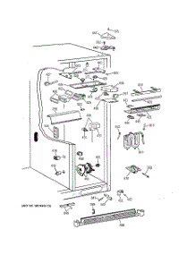 05 - Fresh Food Section parts for Ge Refrigerator TFG28ZFBAWH from AppliancePartsPros.com