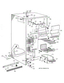 02 - Freezer Section parts for Ge Refrigerator TFG25PABAWW from AppliancePartsPros.com