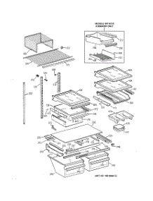 04 - Shelf Parts parts for Ge Refrigerator TBG25PABGRWW from AppliancePartsPros.com