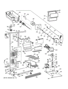 02 - Freezer Section parts for Ge Refrigerator TFG22JRBAWW from AppliancePartsPros.com