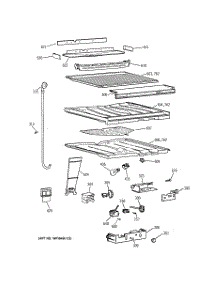 05 - Compartment Separator Parts parts for Ge Refrigerator TBT24JABFRAA from AppliancePartsPros.com