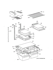 04 - Shelf Parts parts for Ge Refrigerator TBG21JABGRWW from AppliancePartsPros.com