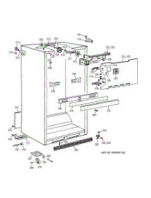 03 - Cabinet Parts parts for Ge Refrigerator TBH18JABFRWW from AppliancePartsPros.com