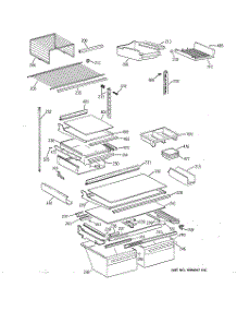 04 - Shelf Parts parts for Ge Refrigerator TBX22PASPRWW from AppliancePartsPros.com