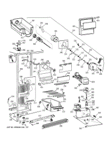 02 - Freezer Section parts for Ge Refrigerator MSG25GRBAWW from AppliancePartsPros.com