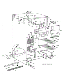 02 - Freezer Section parts for Ge Refrigerator MSG22GABAWW from AppliancePartsPros.com