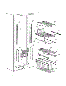 04 - Freezer Shelves parts for Ge Refrigerator TFK28ZRBAAA from AppliancePartsPros.com
