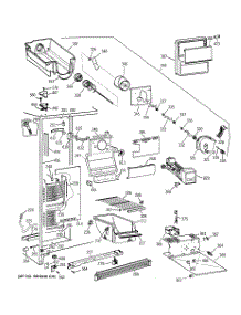 02 - Freezer Section parts for Ge Refrigerator TFT25JWBAAA from AppliancePartsPros.com