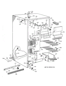 02 - Freezer Section parts for Ge Refrigerator TFG22JABAWW from AppliancePartsPros.com