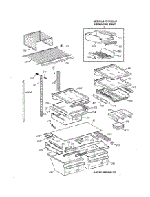04 - Shelf Parts parts for Ge Refrigerator TBG22PABGRWW from AppliancePartsPros.com