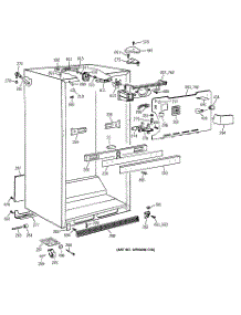03 - Cabinet Parts parts for Ge Refrigerator TBT25PABFRAA from AppliancePartsPros.com