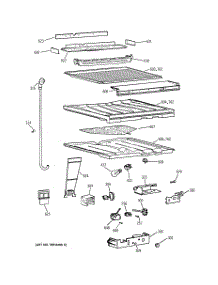 05 - Compartment Separator Parts parts for Ge Refrigerator TBT25PABFRAA from AppliancePartsPros.com