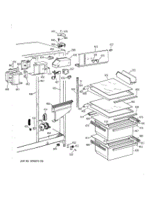 03 - Fresh Food Section parts for Ge Refrigerator TFZ20JABAWW from AppliancePartsPros.com