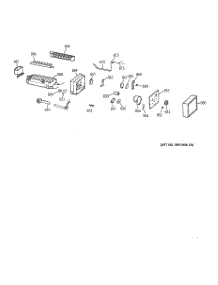 04 - Icemaker Wr30x0327 parts for Ge Refrigerator TBH14SIADLAA from AppliancePartsPros.com