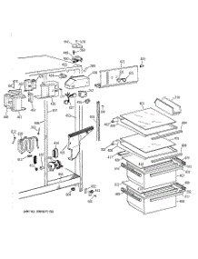 03 - Fresh Food Section parts for Ge Refrigerator TFZ20JRBAWW from AppliancePartsPros.com