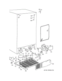 05 - Unit Parts parts for Ge Refrigerator TFT20JRBAWW from AppliancePartsPros.com