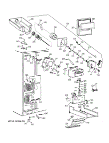 03 - Freezer Section parts for Ge Refrigerator TFG30PFBAWW from AppliancePartsPros.com