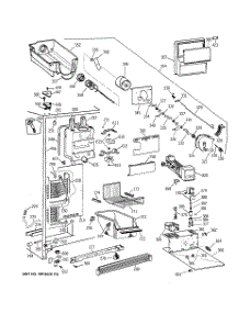 03 - Freezer Section parts for Ge Refrigerator TFS22PPBABS from AppliancePartsPros.com