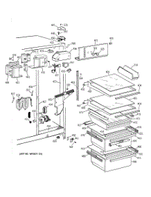 03 - Fresh Food Section parts for Ge Refrigerator TFZ22JRBAWW from AppliancePartsPros.com