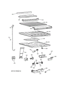05 - Compartment Separator Parts parts for Ge Refrigerator TBT18JABFRAA from AppliancePartsPros.com