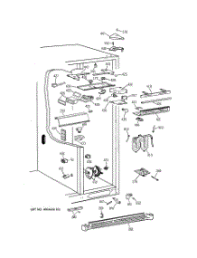 05 - Fresh Food Section parts for Ge Refrigerator TFT30PRBAWW from AppliancePartsPros.com