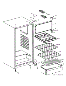 02 - Cabinet parts for Ge Refrigerator TAX10SNXCLWH from AppliancePartsPros.com