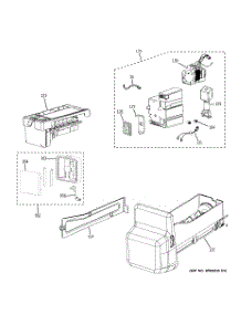 05 - Ice Maker & Dispenser parts for Ge Refrigerator GFSS6PKBASS from AppliancePartsPros.com