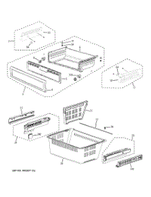 04 - Freezer Shelves parts for Ge Refrigerator GFSF6PKBAWW from AppliancePartsPros.com