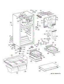 02 - Cabinet parts for Ge Refrigerator GTH18EBB4RBB from AppliancePartsPros.com