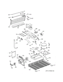 03 - Unit Parts parts for Ge Refrigerator GTH18CBB4LWW from AppliancePartsPros.com