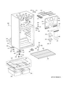 02 - Cabinet parts for Ge Refrigerator GTH17DBB4RBB from AppliancePartsPros.com
