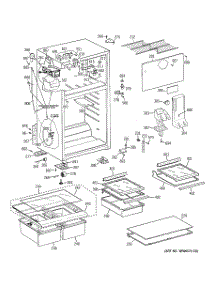 02 - Cabinet parts for Ge Refrigerator GTH18HCB4RWW from AppliancePartsPros.com