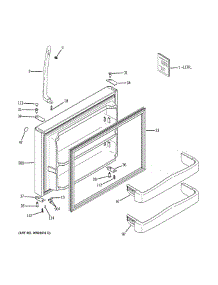 Freezer Door parts for Ge Refrigerator GTH20SBBASS from AppliancePartsPros.com