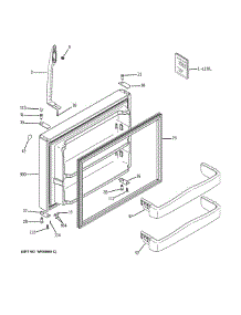 Freezer Door parts for Ge Refrigerator GTH20JBBABB from AppliancePartsPros.com