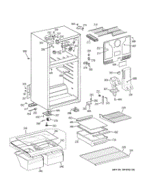 02 - Cabinet parts for Ge Refrigerator GTH18FBC2RWW from AppliancePartsPros.com