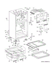 02 - Cabinet parts for Ge Refrigerator GTK17JBC2RBS from AppliancePartsPros.com
