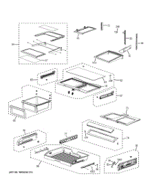 07 - Fresh Ood Shelves parts for Ge Refrigerator PFSF6PKXGWW from AppliancePartsPros.com